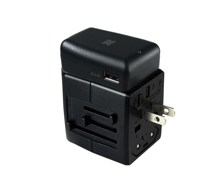 Promate TravelMate.Mobi Portable Universal Travel Adapter, Black - Zoom Image 3