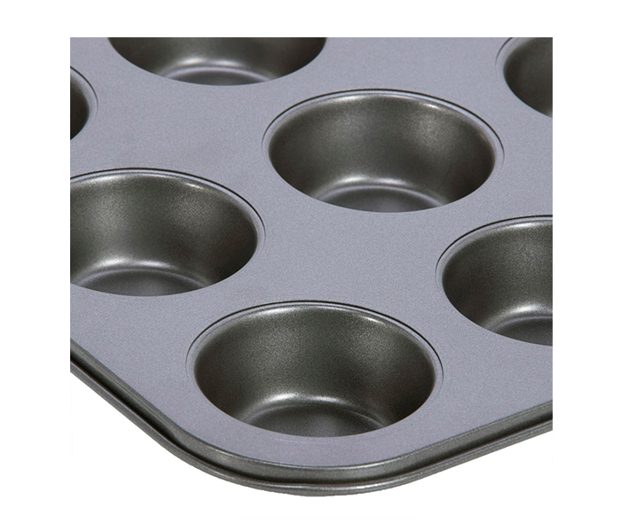 Royalford RFU9067 12 Cup Muffin Pan - Black - Zoom Image 4