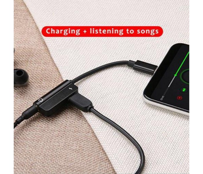 2 in 1 USB Type C to 3.5 mm Jack Male to Female Splitter Cable Music Audio Aux Headphone Charging Adapter AD5387 Multicolor - Zoom Image 4