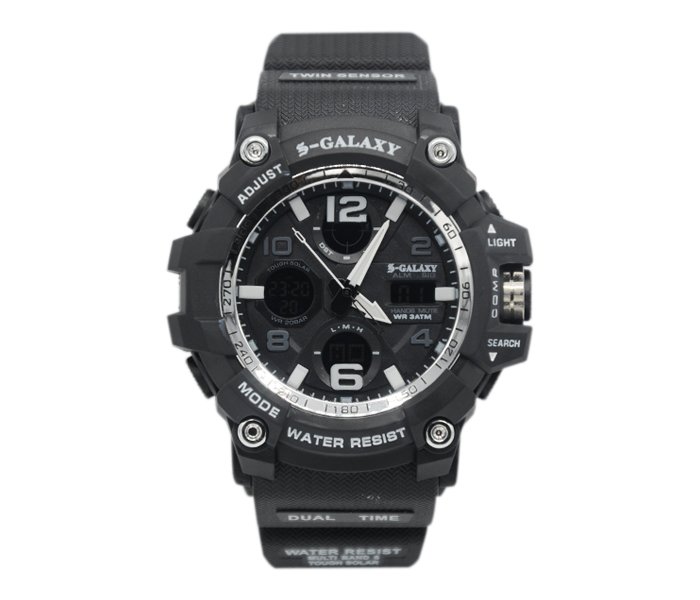 Galaxy GSW-740 Unisex Analog and Digital Sports Watch Black - Zoom Image 3