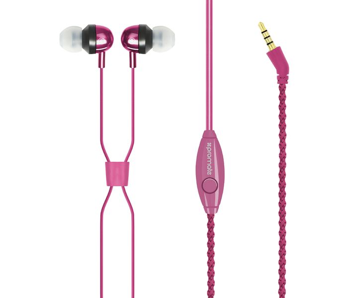 Promate Retro Wristband Headphones with Noise Cancellation, Pink - Zoom Image 8