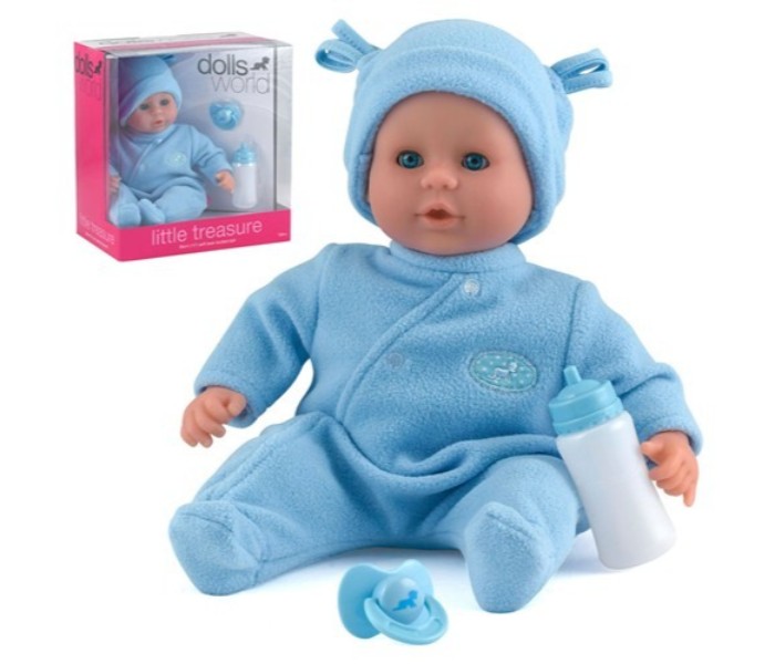 Dolls World 8103 38cm Little Treasure Baby Doll Blue - Zoom Image 2