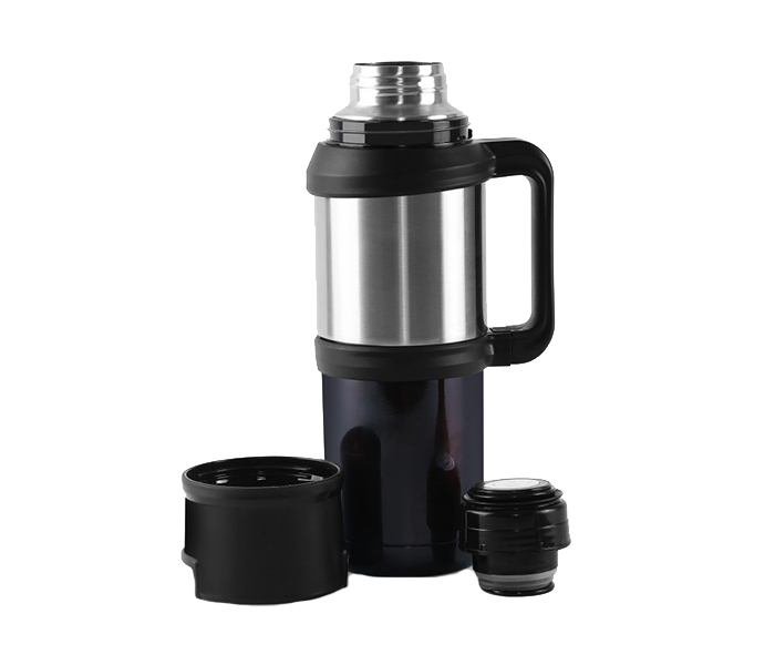 Royalford RFU9039 1.2 Litre Stainless Steel Double Wall Thermos Flask - Black - Zoom Image 1