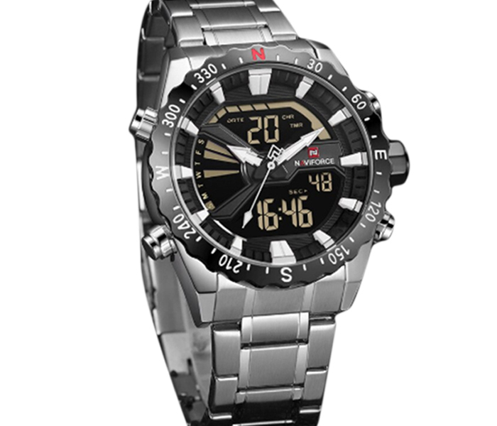 Naviforce 9136 Men Analog-Digital Watch - Black - Zoom Image 4