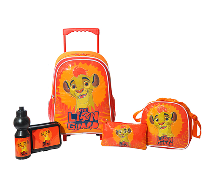 The Lion Guard LGTR070001-16 16-inch Promotion Trolley Bag with School Set, Red - Zoom Image 1