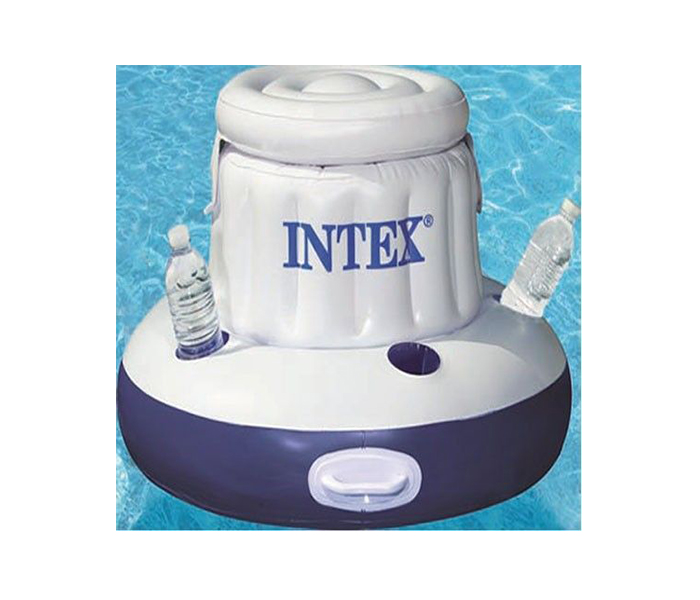 Intex ZX-58820 Inflatable Mega Chill Floating Cooler - White & Blue - Zoom Image 2