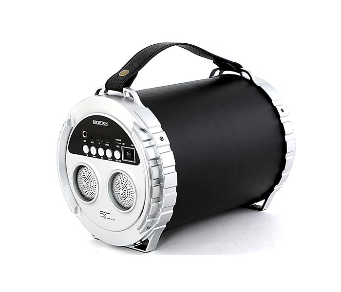 Krypton KNMS6051 Rechargeable & Portable Speaker with Bluetooth - Black and White - Zoom Image