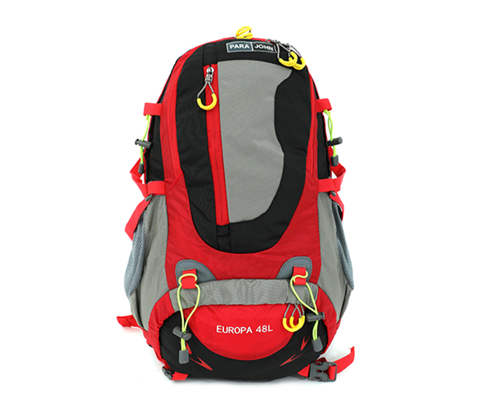 Para John PJHBP6616A20 20-inch Europa Hiking Backpack - Black & Red - Zoom Image