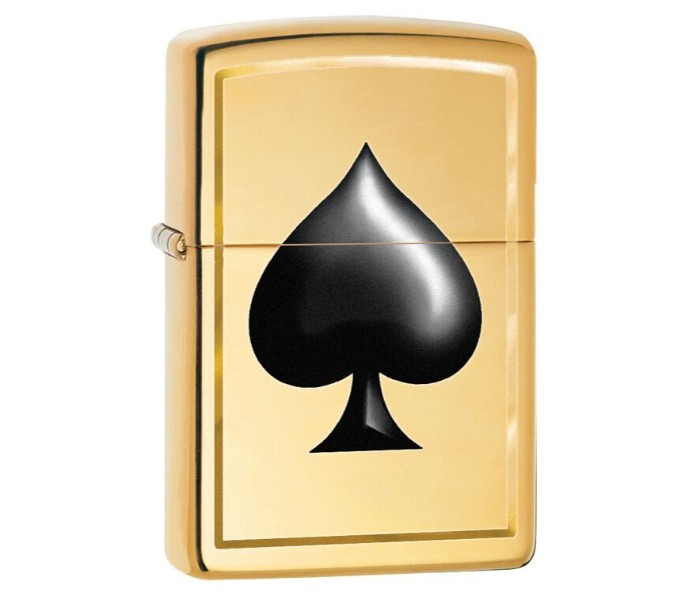 Zippo 29094 Spade Lighter Gold and Black - Zoom Image