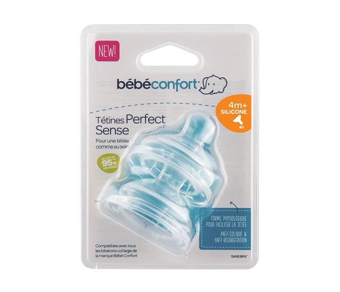 Bebe Confort 3102203000 Silicone Perfect Sense Teats - Large, 2 Pieces - Zoom Image 4