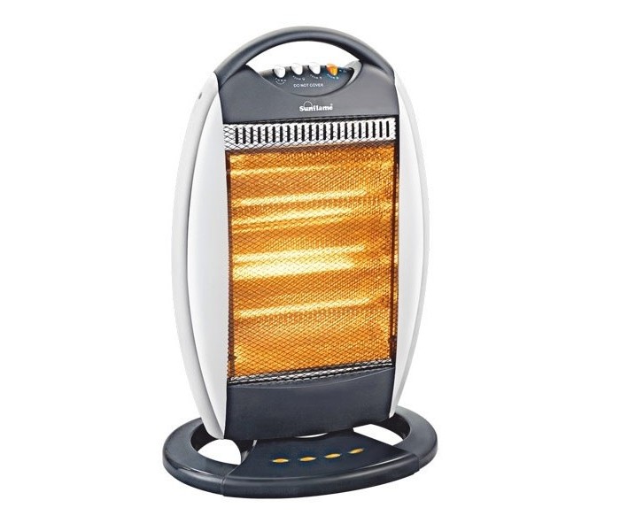 Homeware HP-2000  lightweight halogen heater White and Grey - Zoom Image 4