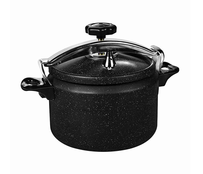 Royalford RF9508 15 Liter Granite Coated Pressure Cooker - Black - Zoom Image