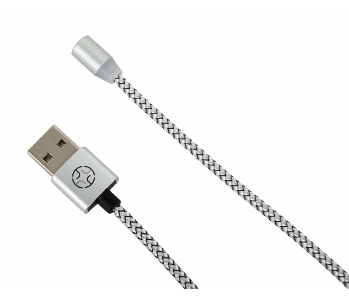 3 in 1 magnetic charging adapter charging cable for Android and iOS 31442 Silver - Zoom Image 4