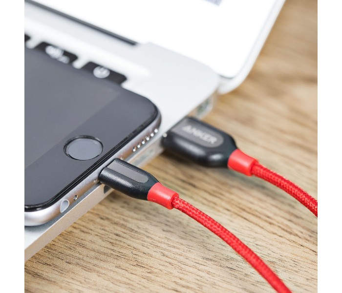 Anker A8124 Powerline Plus Lightning Cable1 ft Red - Zoom Image 2