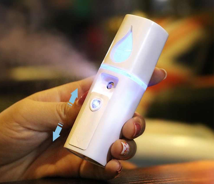 2 in 1 USB Moisture Spray  Face Care Device - White - Zoom Image 6