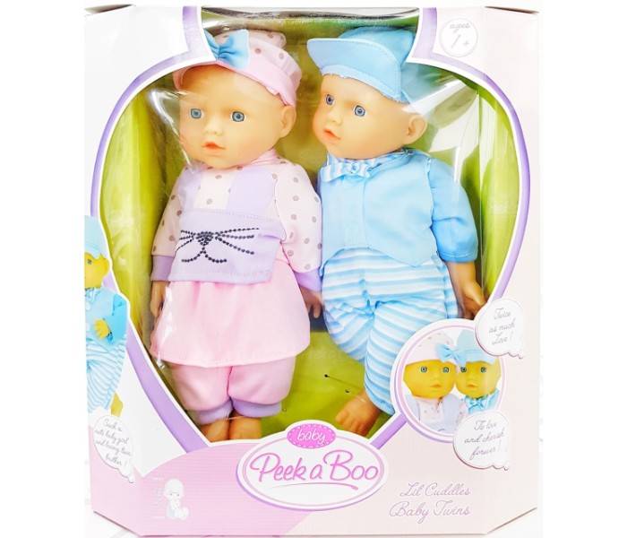 Sum Sum 15240 Little Cuddles Baby Twins 30 cm Pink and Blue - Zoom Image