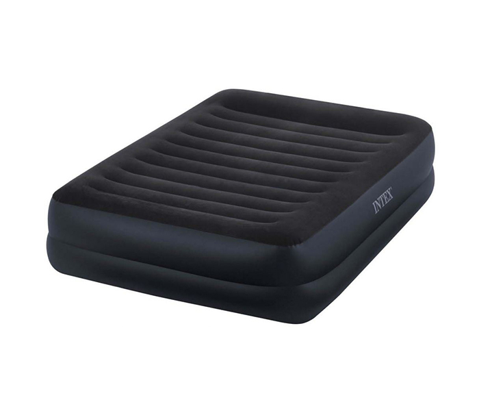 Intex ZX-64422 99 x 190 x 42CM Inflatable Fiber-Tech Rest Twin Raised Airbed - Black - Zoom Image