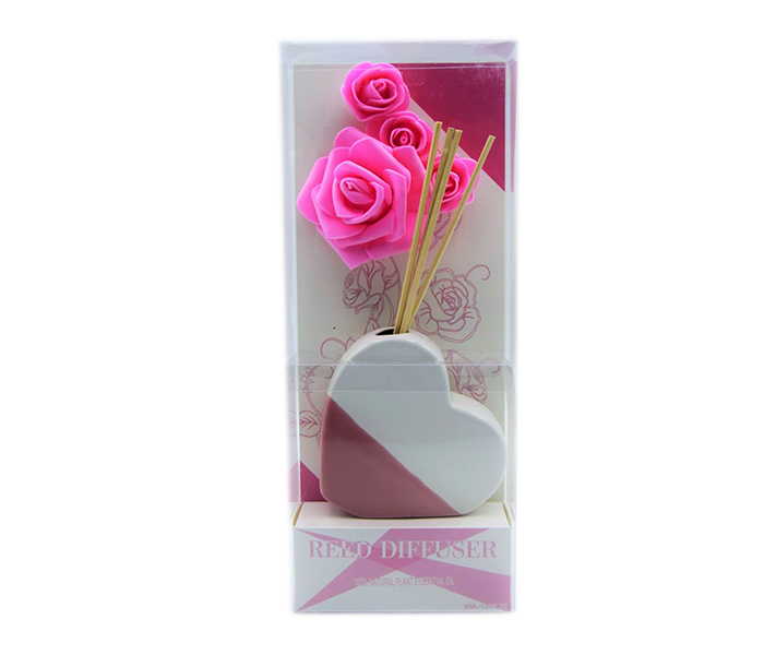 Reed AR-113-01 Decorative Floral Diffuser - White &Pink - Zoom Image