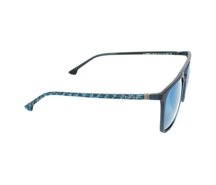 Police SPL366M U58B Aviator Black Frame & Blue Gradient Mirrored Sunglasses for Men - Zoom Image 2