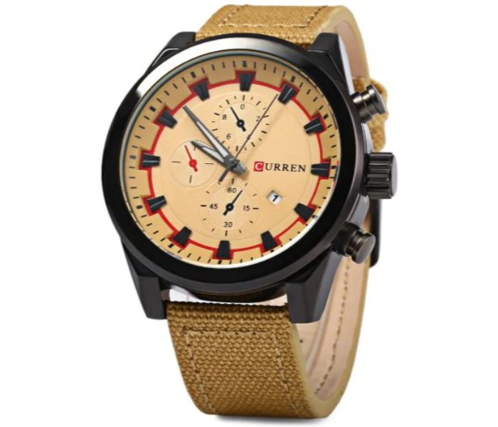 Curren 8196 Quartz Watch With Date Function For Men Ginger - Zoom Image