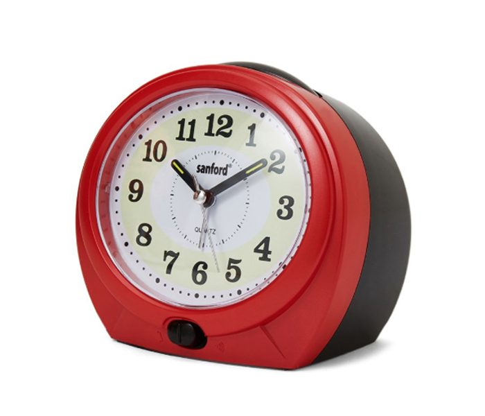 Sanford SF3008ALC Alarm Clock - 2AA Battery, Red - Zoom Image 1