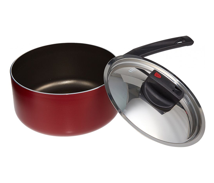 Prestige PR22098 20CM Aluminium Safecook with Nonstick Saucepan - Red - Zoom Image 1