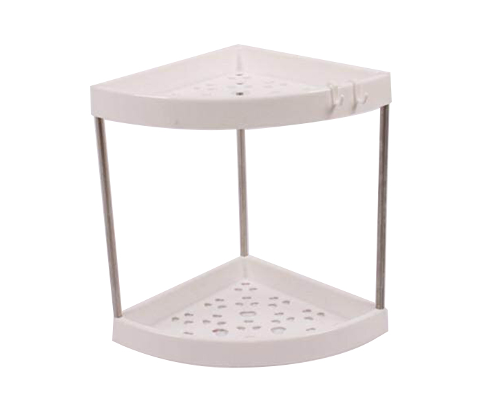 Yaffil 2 Tire Corner Shelf - White - Zoom Image 2