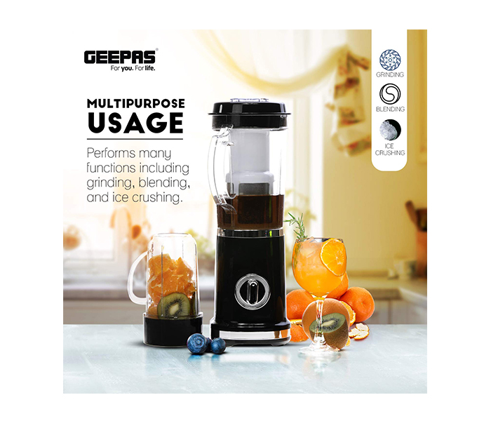 Geepas GSB44018UK 4-in-1 Stainless Steel Blender & Juice Extractor - Black - Zoom Image 5