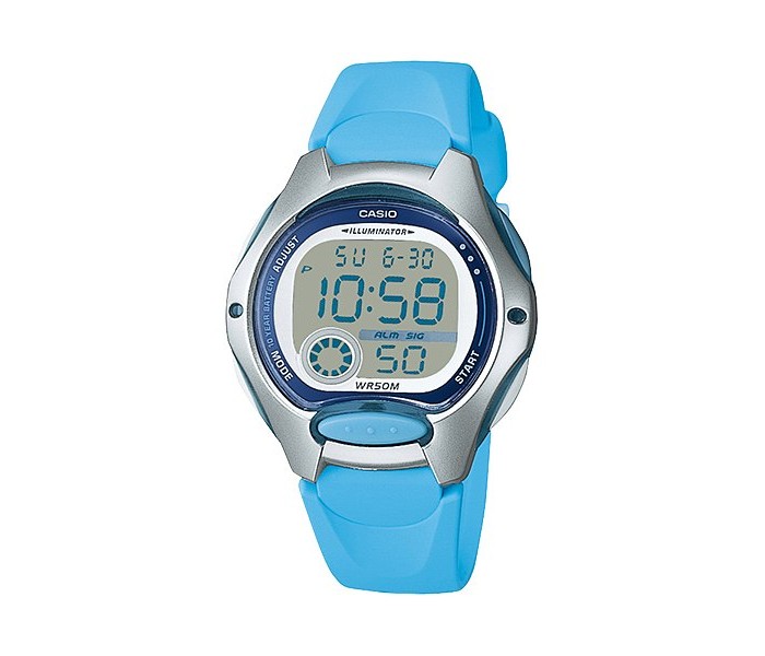 Casio LW-200-2BDF Womens Digital Watch Blue - Zoom Image