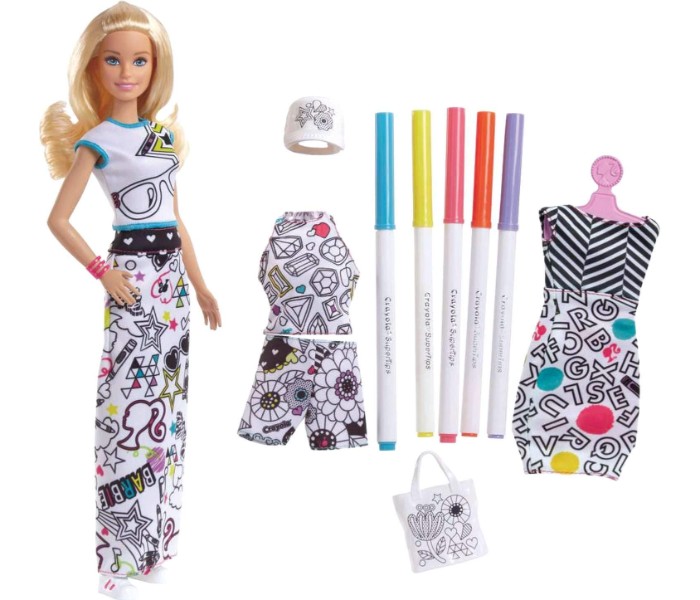 Barbie FPH90 Crayola in Fashion Blonde Doll Assorted - Zoom Image 3