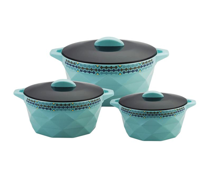 Royalford RF8543 3 Pieces Diamond Casserole - Blue - Zoom Image