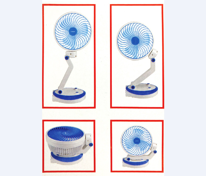 Olsenmark OMF1735 6 inch Blade Rechargeable Fan with LED Light USB Charging - Zoom Image 2