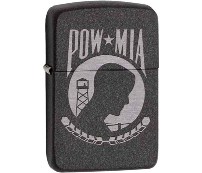 Zippo 28873 Pow Mia Lighter Black And Gray - Zoom Image