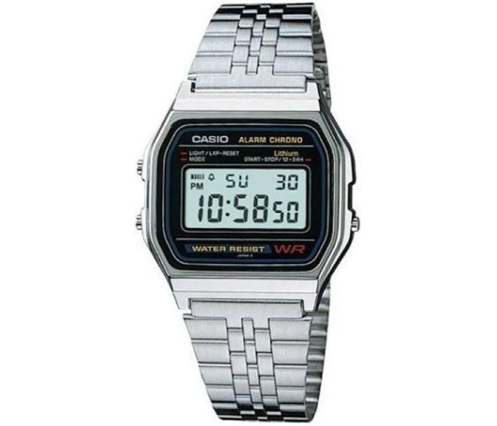 Casio A159WA-N1DF (JP) Mens Casual Digital Watch Silver - Zoom Image 4