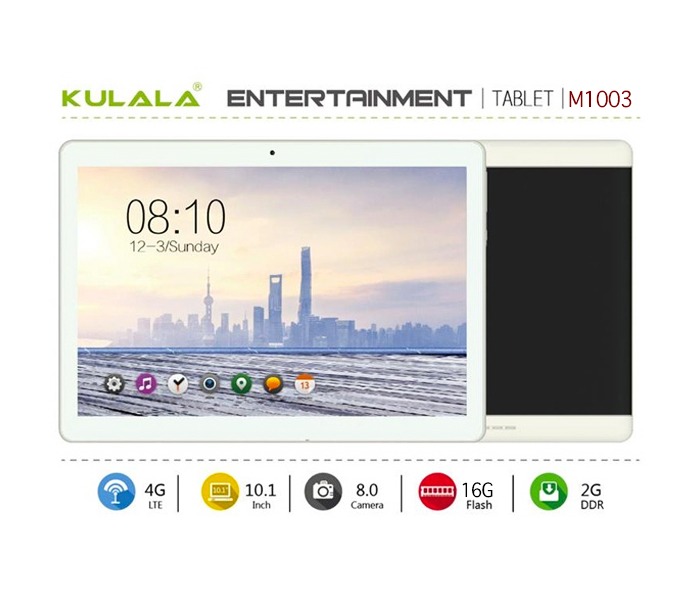 Kulala M-1003 10.1 inch Android 4G Tablet 2GB DDR 16GB Flash Black - Zoom Image