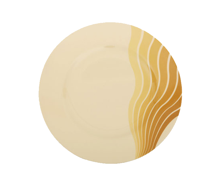 Royalford RF8189 10-inch Melamine Radiant Thai Dinner Plate - Yellow - Zoom Image