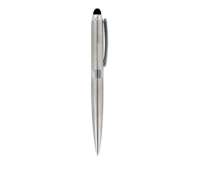 Promate Ipen4 Multifunction 3-in-1 Stylus Ballpoint Pen for all Touch Screen Devices, Silver - Zoom Image 6