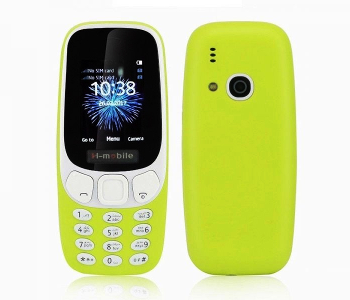 H-mobile 3310 1.7-inch Dual SIM 2G 0.3MP Camera Phone - Green - Zoom Image 2