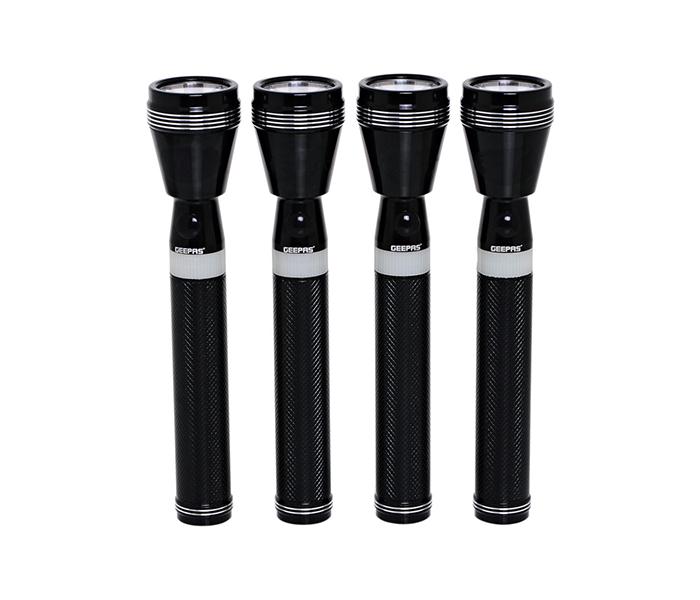 Geepas GFL4668 Torch 216.5 mm Rechargeable LED Flashlight, 4 Pieces - Zoom Image 1