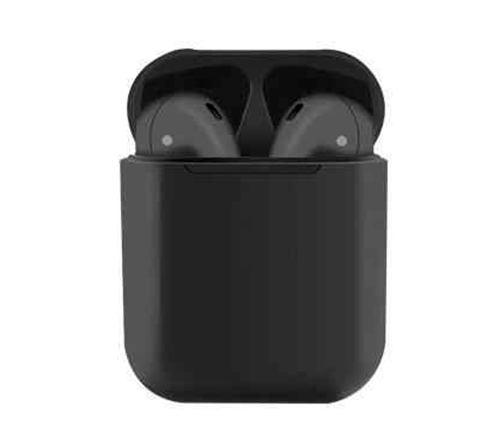 New I9S Wireless Bluetooth 2Pcs Stereo Headset With Power Bank - Black - Zoom Image