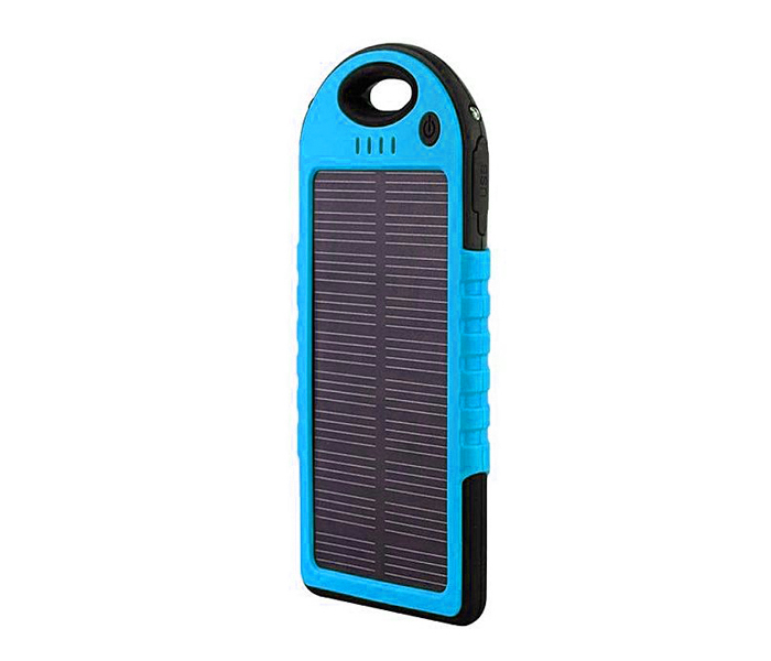 GK Genuine 10,000 mAh Solar Power bank for all Device - Blue - Zoom Image 1