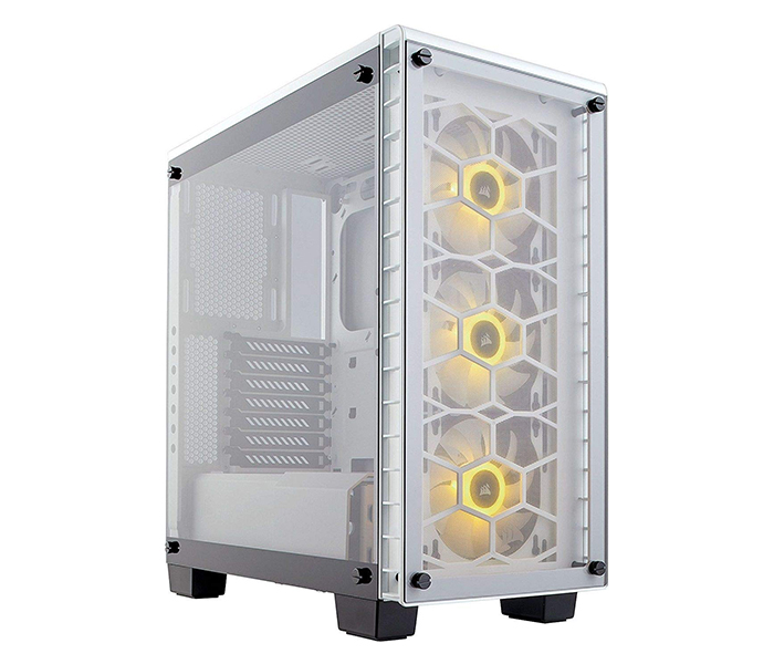 Corsair CC-9011129-WW Crystal Series 460X RGB Compact ATX Mid-Tower Case - White - Zoom Image 3