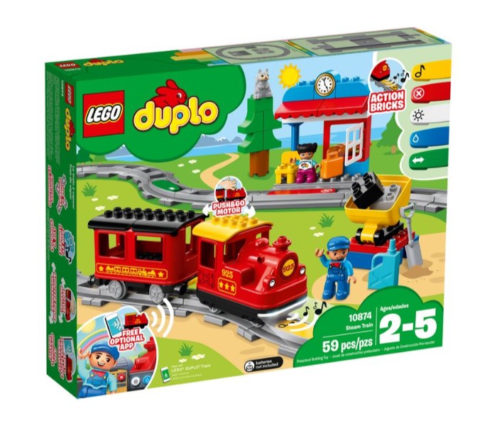 Lego Duplo Town 10874 Steam Train Multicolor - Zoom Image 3