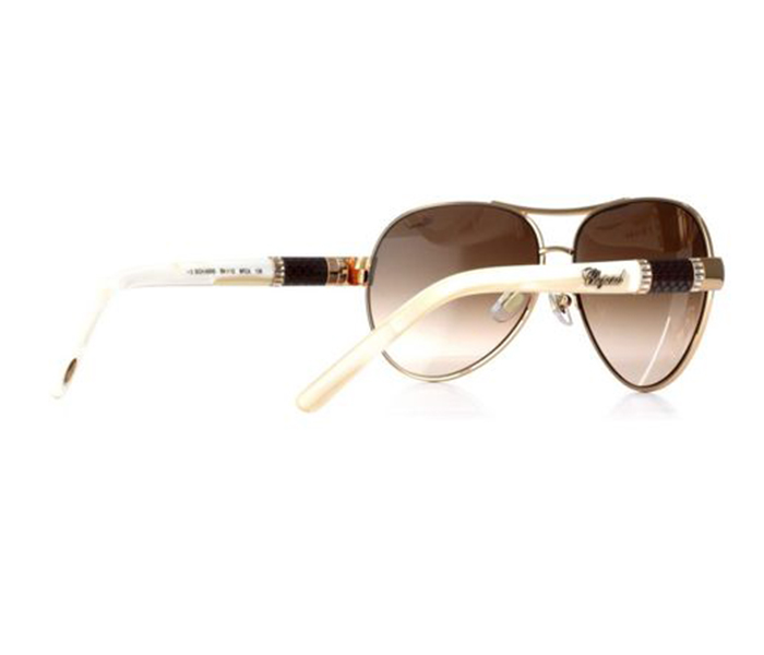 Chopard SCHA59S 8FCX Oval Copper Gold Frame & Brown Mirrored Sunglasses for Women - Zoom Image 2