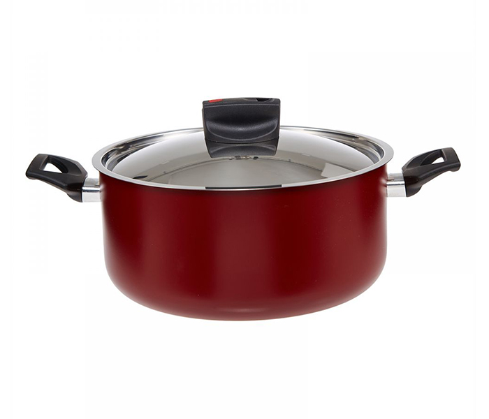 Prestige PR22101 24CM Aluminium Safecook with Nonstick Casserole - Red - Zoom Image 3