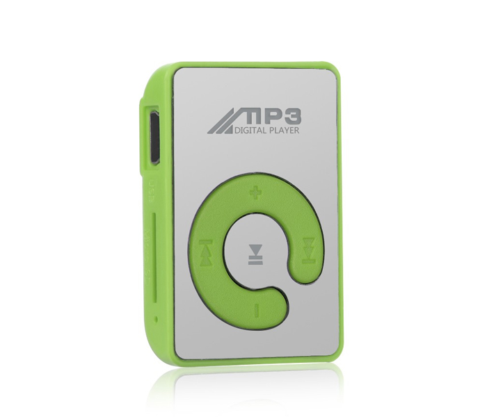 Fashion Clip Mini Mp3 Music Media Player Support Micro Sd Card - Green - Zoom Image