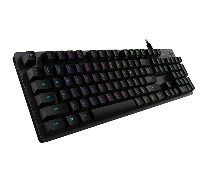 Logitech 920-008750 G512 Carbon Mechanical RGB Wired Gaming Keyboard - Romer-G Linear Switch, Black - Zoom Image 1