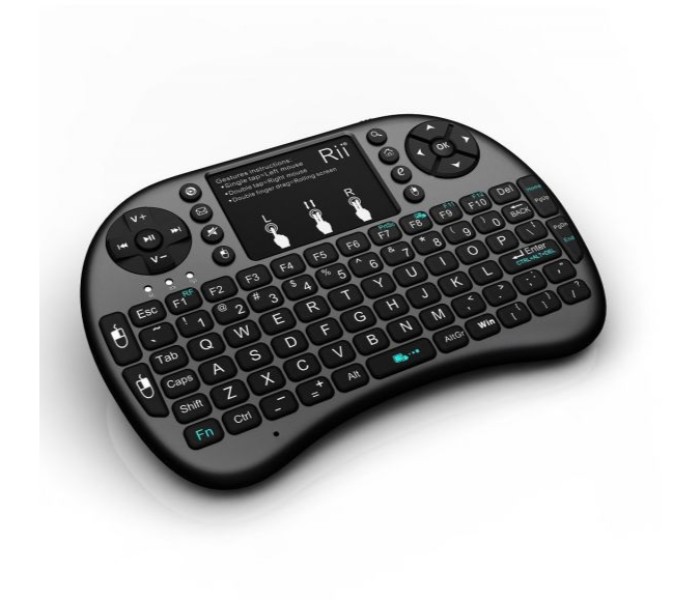 Wireless Keyboard for Pc, Notebook and Android Tv KYB100 Black - Zoom Image 1