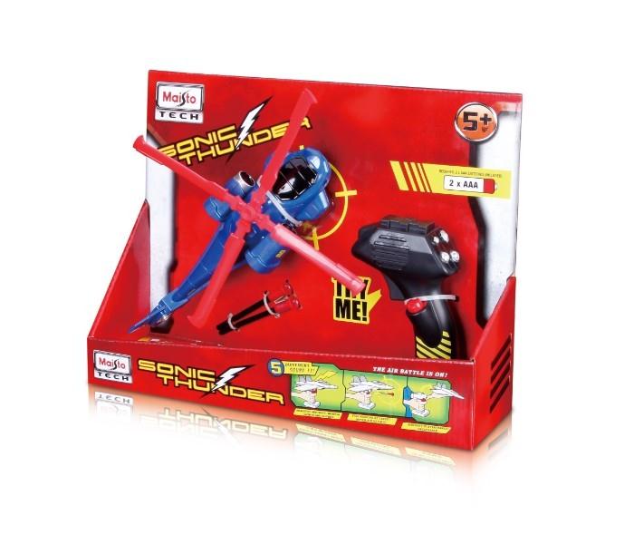 Maisto Tech 81195 Remote Control Sonic Thunder Attack Helicopter Blue & Red - Zoom Image