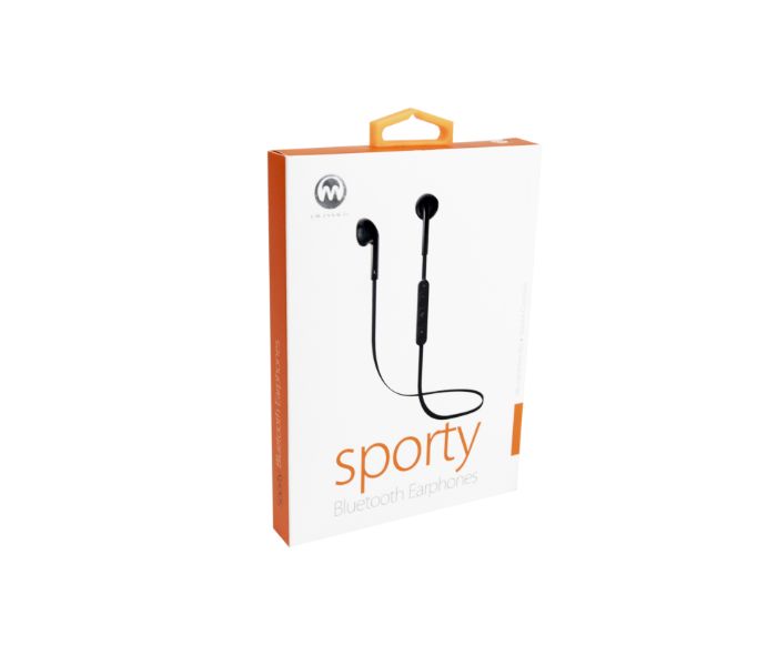 Microdigit Sporty Bluetooth Earphones Black - Zoom Image 1